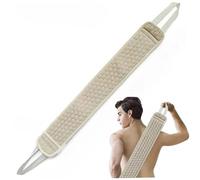 Exfoliating Washcloth, 32.3x3.5 Inch Back Scrubber for Shower, with Handles Body Exfoliator, Easy to Use Body Exfoliator for Shower for Women, Body, Face, Bath