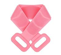 Exfoliating Washcloth Shower Towel Dead Skin Remover Soft Silicone Strap Back Scrubber Body Exfoliating Dual Sided Extended Rubbing Massage Brush for Bath Shower (Color : A)