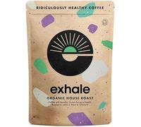 EXHALE Organic Fine Ground Coffee - 450g Pack - Mycotoxin Free, Mould Free & Polyphenol Rich - For Moka, AeroPress and Drip (Medium Roast, 450g)