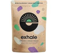 EXHALE Organic Ground Coffee - 225g Pack - Mycotoxin Free, Mould Free & Polyphenol Rich (Medium Roast, 225g)
