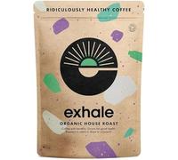 EXHALE Organic Ground Coffee - NEW LARGE 450G PACK - Single Origin and 100% Arabica Beans. For Cafetiere, Filter or AeroPress (Medium Roast, 225g (Pack of 1))