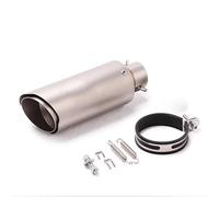 Exhaust 2Layer 51/60MM Universal Motorcycle Exhaust Muffler Pipe For Ninja250/300/400 Z750/800 R15/R25/R3/ZX6R/10R/R6 Pipe Link Connect(D 60MM)