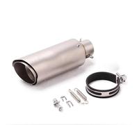 Exhaust 2Layer 51/60MM Universal Motorcycle Exhaust Muffler Pipe For Ninja250/300/400 Z750/800 R15/R25/R3/ZX6R/10R/R6 Pipe Link Connect(D 60MM)