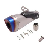 Exhaust 50.8MM Universal Motorcycle Exhaust Pipe Muffler Bike For Ducati For Panigale V4 S Z900 S1000RR YZF R1 Pipe Link Connect(E)