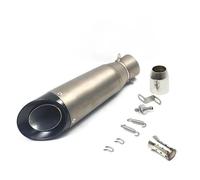 Exhaust 51mm 60mm Universal Motorcycle Exhaust Muffler Steel Pipe With DB Killer For Gsxr 750 CBR10000 Z1000 Pipe Link Connect(A 51mm)