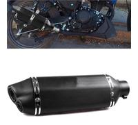 Exhaust Accessories Black Dual Hole Motorcycle Exhaust Pipe, Stainless Steel, Suitable For Most Motorcycles Caliber 51mm
