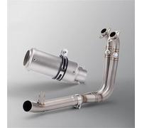 Exhaust Accessories For CFMOTO 450SR 450 SR Motorcycle Exhaust Using 51mm Muffler On The Front Link(Silver)