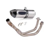Exhaust Accessories For Y-AMAHA YZF-R7 2021 2022 2023 2024 Motorcycle Exhaust Silencer Front Link Pipe Muffler Stainless Steel Muffer(Grey)