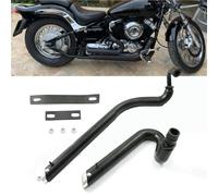 Exhaust Accessories Motorcycle Accessories Exhaust Pipe With Silencers For Y-AMAHA Drag Star V-star 650 XVS650A For Classic DS650 XVS400 All Year(Black- Silver)