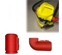 Exhaust Air Corner Deflector Hose Adapter Kit for Karcher Vacuum, Dust Flow Redirector, Original Parts Replacement, Glue Fixed
