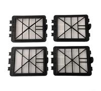 Exhaust Air Filter Compatible with VC 6100 6150 6200 6300 Vacuum Cleaner E12 for HEPA Replacement Filter 6.414-805.0 White Black Fleece Plastic(4 Pack)