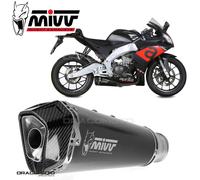 Mivv Exhaust Muffler Delta Race Black Steel Black for APRILIA RS 125 2017 > 2020