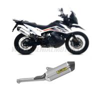 Arrow Race-tech Titanium With Carbon End Cap Ktm 790 Adventure ´19-20 Not Homologated Muffler Silver Not Homologated unisex