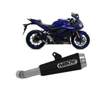 Exhaust Arrow Nichrom Black ProR Steel End Cap Yamaha YZF R3 2019 > 2020