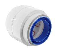 Exhaust Backflow Valve 13.5x13x13cm Plastic Dual Flap Check Valve | Range Hoods, Prevents Odour Backdraft, Suits Pipes and Ventilation Ducts, Easy Installation