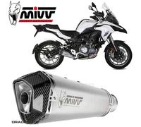 Mivv Approved Exhaust Muffler Delta Race Steel for BENELLI TRK 502 2017 > 2023
