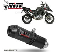 Mivv Exhaust Muffler Oval Carbon Carbon Cap kat BENELLI TRK 502 X 2018 > 2023