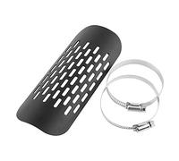 Exhaust Bike Heat Shield, Fydun Heat Shield Wraps, Exhaust Muffler Heat Shield Cover, Universal Motorcycle Exhaust Muffler Pipe Heat Shield Cover for Motorcycles(Black)