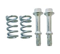 Exhaust Bolt and Spring - Secure Muffler Fastener Kit, Reinforced Pipe Joint Set | Heavy-Duty Flange Bolt Spring, Precision Exhaust Fitting Hardware for Car Zone, Diy Repair Bench, Racing Upgrade Shop