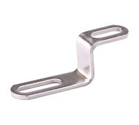 Exhaust Bracket - Z Shape Muffler, Stainless Steel, Support Stand | Motorbike Silencer Mounting Joint Rear Header Pipe Silver Tone Hardware Motorcycle Connection Repair Replacement Accessory Piece