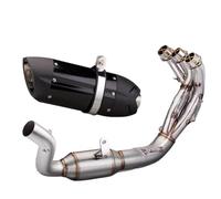 Exhaust Can Compatible With MT-09 For V3 2021 2022 2023 Motorcycle Exhaust Modify Front Pipe For Connect Tail Muffler Slip On Tube(Type B)