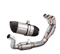 Exhaust Can Compatible With MT-09 For V3 2021 2022 2023 Motorcycle Exhaust Modify Front Pipe For Connect Tail Muffler Slip On Tube(Type A)