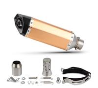 Exhaust Can Compatible With Xmax 125 For R25 Motorcycle Exhaust Silencer Modify Round Tail Hexagon Muffler Motorcycle Exhaust Pipe 370mm(G)