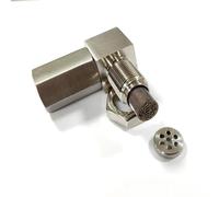 Exhaust Catalyst Rear Oxygen Sensor Spacer 90 Degree Mini Catalyst Lambda O2 Adapter CEL Fix, M18*1.5 Universal