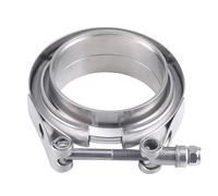 Exhaust Clamp, Exhaust Clamp Pipe 304 Stainless Steel 2" 2.25" .5 3 Inch 51 63 76 Mm V Band Clamp Turbo Exhaust Pipe Vband Male Female Flange Kits(63mm 2.5 inch)