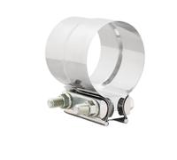 Exhaust Clamp, Exhaust Pipe Clamp Exhaust Clamp,Lap Joint Band Clamp Stainless Steel for Pipes,Mufflers,Catalytic Converters(76mm)