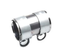 Exhaust Clamp Stainless Steel 45mm 50mm 55mm 60mm 65mm 70mm 76mm Exhaust Tube Pipe Connector Joiner Sleeve Clamp Adjustable Tip(45mm(1.77 in))