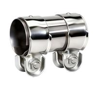 Exhaust Clamps 45mm X 95mm Stainless Steel Band Clamp Adjustable Exhaust Pipe Connector Exhausted Repair Fit Most Models