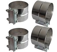 Exhaust Clamps 5" Lap Joint 304 Stainless Steel Band Clamp (4 Pack)