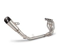 Exhaust Compatible With For Ninja ZX4R Motorcycle Exhaust Pipe Motorcycle Exhaust Modify Front Link Pipe With Three Layer Muffler