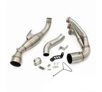 exhaust connecting pipe For MT09 MT-09 For Tracer 9 900 GT XSR900 2024 2025 Motorcycle Exhaust Slip On Front Link Pipe 51mm Muffler Bike