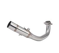 exhaust connecting pipe Semi-Blue Front Middle End Stainless Steel Link Pipe For XMAX 300 2017-2023 Motorcycle Exhaust Refit