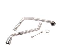 exhaust connecting pipe Slip On For FZS150 FZS 150 Motorcycle Exhaust Connection Middle Front Link Pipe Muffler Modify 51MM Bike Tube