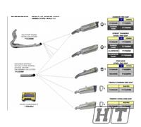 Exhaust connection pipe for original and Arrow exhaust manifold without ABE
