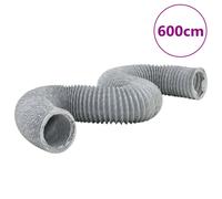 Exhaust Duct PVC Grey Ø12.5 cm x 600 cm Flexible Spiral Vent Hose 6m Universal