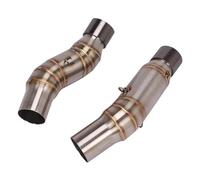 Exhaust End Silencers 2pcs Motorcycle Exhaust Pipe Escape Crush Gasket Modified Middle Tube Link Pipe Gasket For Kawasaki Z1000 Z1000SX 2010-2020