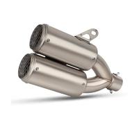 Exhaust End Silencers For ZX-6R ZX6R ZX 6R 51mm Motorcycle Exhaust Project Double Tube Muffler Escape Racing Line