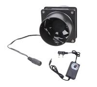 Exhaust Fan 80mm 12V 0.4A Air Exhaust Extractor Fan Set for Soldering Blower with Speed Control for Heating Duct Fan