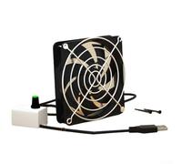 Exhaust Fan for 5v Coop Ventilation USB Powered Chicken Air 8cm 12cm with Customizable Speed Plastic Qual Duct Fan for Home Dc Inline (8CM Single Fan)