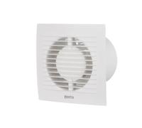 EUROPLAST Extractor Fan - Extractor fan Kitchen, Bathroom, Garage Axial Ventilation fan - Wall Mounted Fan - Square Fan (White, Ø 100mm)