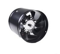 Exhaust Fan Upgraded Copper Motor Powerful Ventilation Noise Reduction Thickened 7-Blade Metal Shell 220V 140m³/h 600m³/h Install Black White 4 Inch 6 Inch for Kitchen(6“ Black)