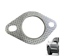 Exhaust Flange Gasket - Sealing Pad, 2 Bolt Connector Ring, Stainless Steel Graphite Interface Seal Replacement Downpipe Joint Leak Proof Automobile Modification Part | Engine System for Cars