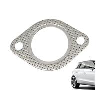 Exhaust Flange Gasket - Sealing Pad, 2 Bolt Connector Ring, Stainless Steel Graphite Interface Seal Replacement Downpipe Joint Leak Proof Automobile Modification Part | Engine System for Cars