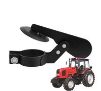 Exhaust Flap Cover - Adjustable Steel Shield, Rain Deflector Plate | Heavy-Duty Weather Lid, Anti-Rust Hinge Protector with Top Seal for Agricultural Tractor, Field Equipment, Farm Use