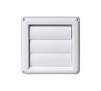 Exhaust flap design with slats for central vacuum cleaner vacuum pipe system 2 inch standard.