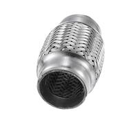 Exhaust Flex Pipe Universal 45mm 47mm 53mm 57mm 64mm 73mm 89mmStainless Steel Double Braid Exhaust Tube Accessories(45x51x102mm)